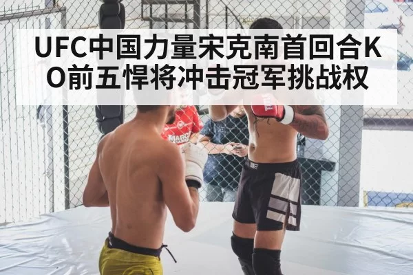 UFC中国力量宋克南首回合KO前五悍将冲击冠军挑战权